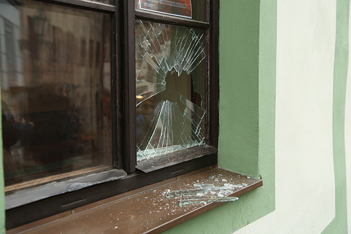 A2B Glass are able to board up broken windows while they are being repaired in Malvern.